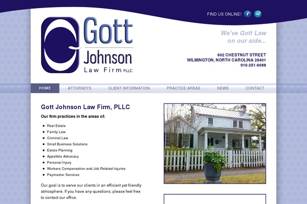 gottlaw.net site used Tg-base