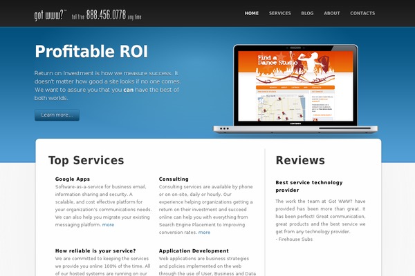 Quadro theme site design template sample