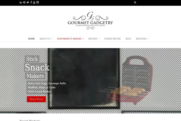 Food & Cook theme site design template sample