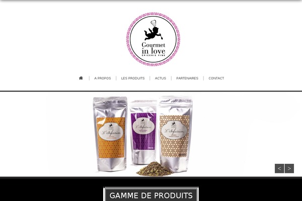 Gourmet theme site design template sample