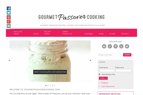 Foodie theme site design template sample