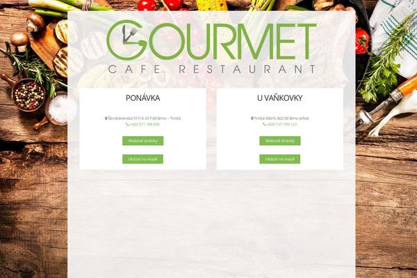 Gourmet theme site design template sample