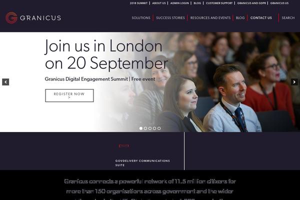 Granicus theme site design template sample
