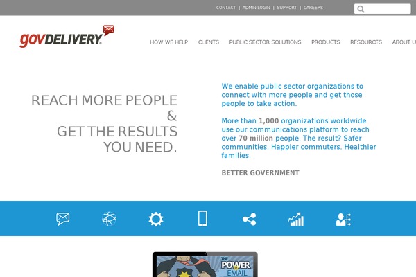 Granicus theme site design template sample