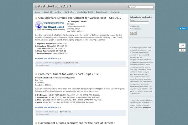 Site using CMS Navigation plugin