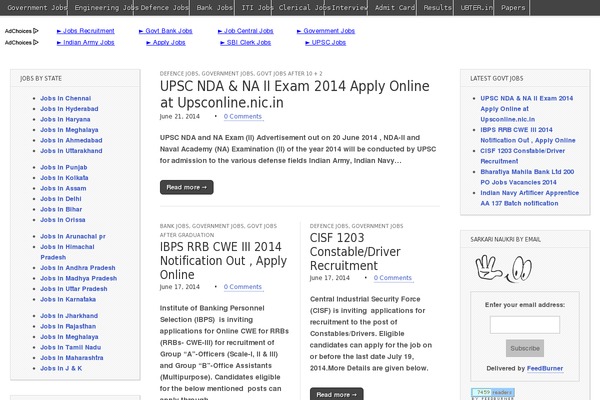 govtjobsupdates.in site used The-newspaper-bureau
