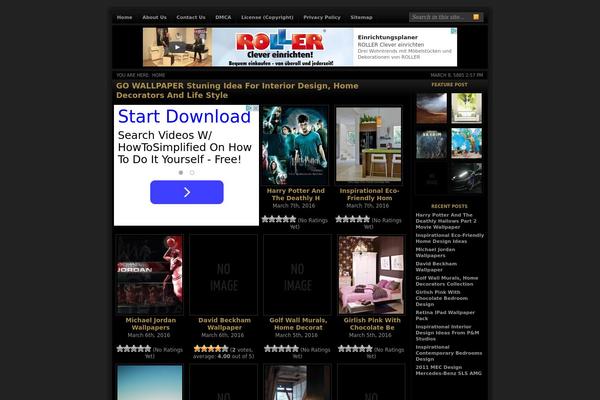 Metro theme site design template sample