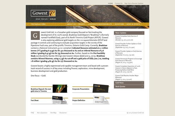 gowestgold.com site used Gowest