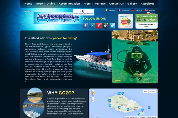 gozodive.com site used Standrews