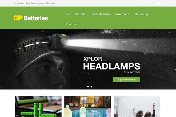 gpbatteries.se site used Gpbatteries