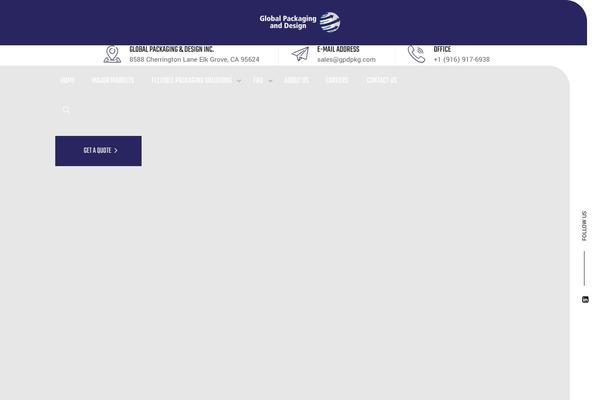 Industrey theme site design template sample