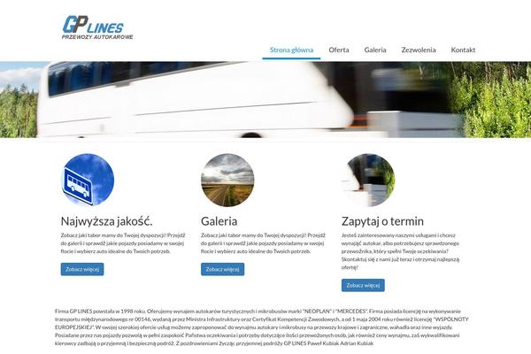Vantage theme site design template sample