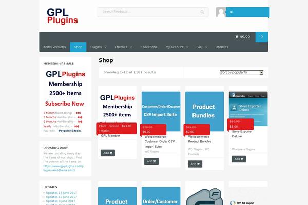 Site using Woocommerce-product-search plugin