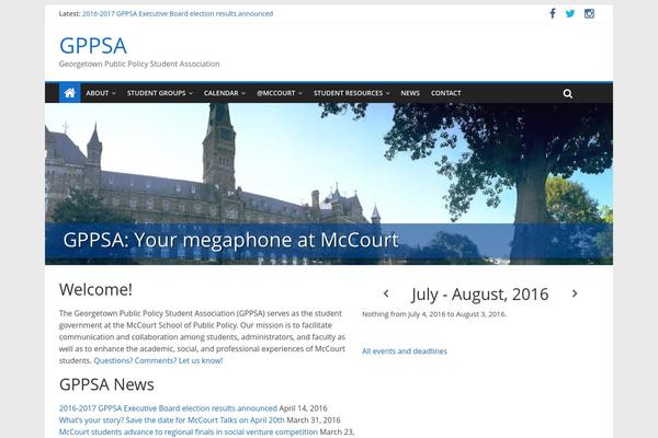 Site using CC Child Pages plugin