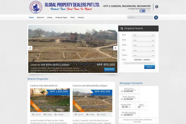Site using Advanced Real Estate Mortgage Calculator plugin