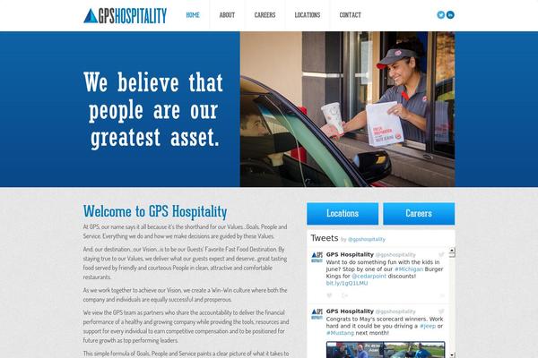 Gps theme site design template sample