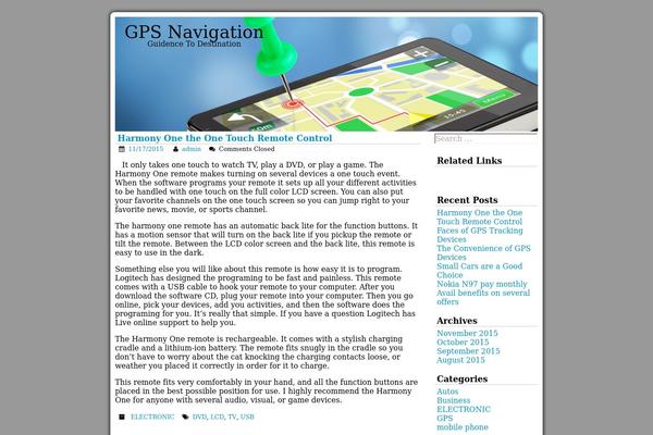 gpsnavigation.biz site used Azul Silver