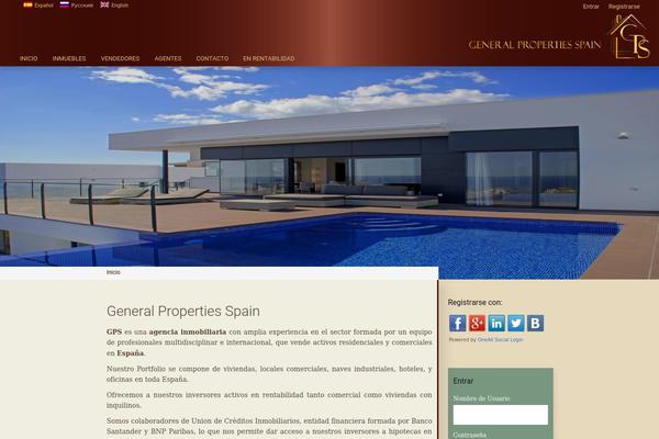 Wp Estate theme site design template sample