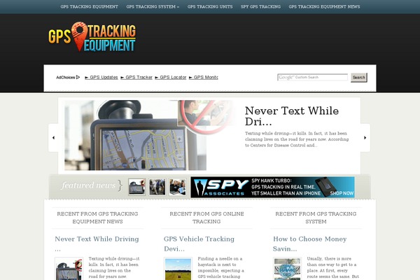 gpstrackingequipment.com site used eNews