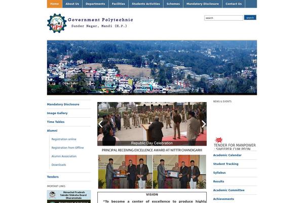 Academica theme site design template sample