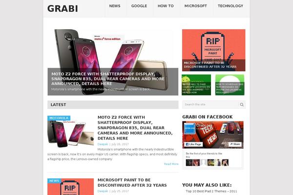 Site using Sharebar plugin