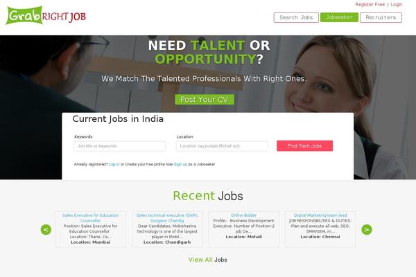 grabrightjob.com site used Richtheme