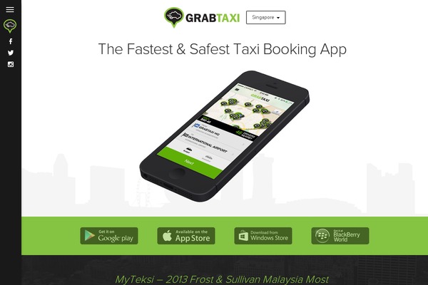 grabtaxi.com site used Grabsg