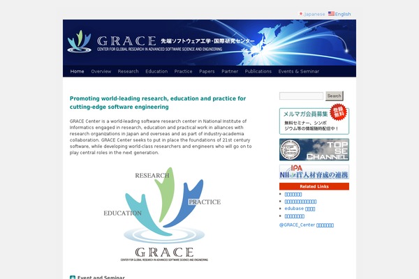 Grace theme site design template sample