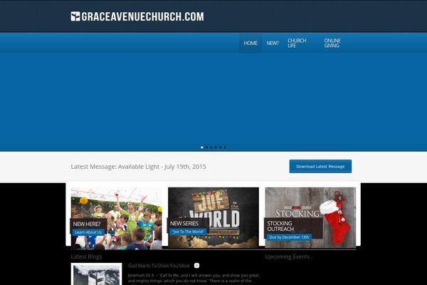 Churchope theme site design template sample