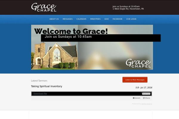 Churchope theme site design template sample