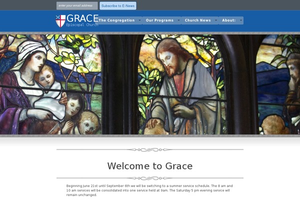 Grace theme site design template sample
