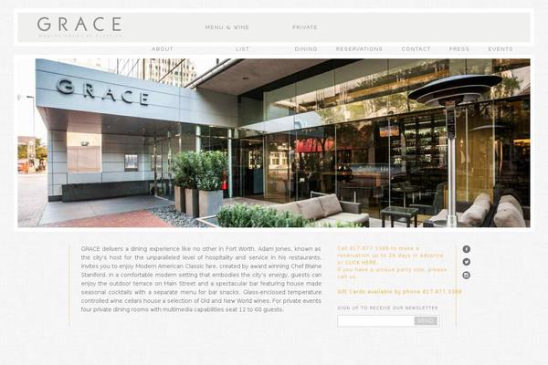Grace theme site design template sample