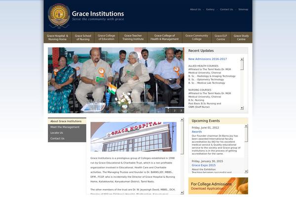 Grace theme site design template sample