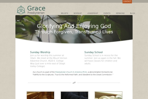 Grace theme site design template sample