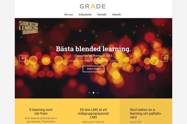 Grade theme site design template sample