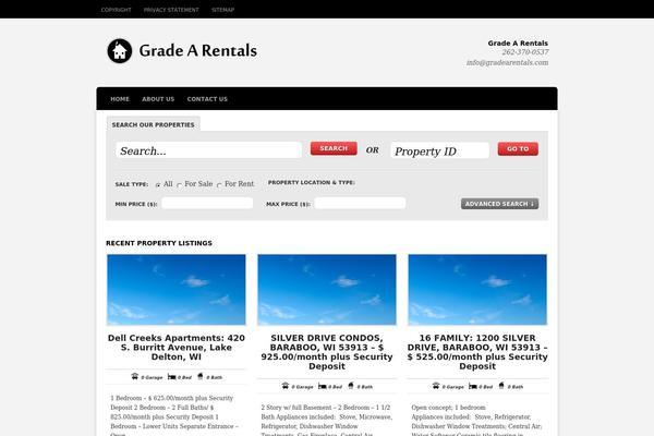 Estate theme site design template sample