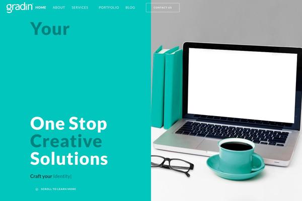 Exponent theme site design template sample