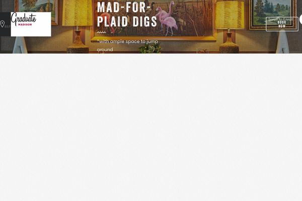 Graduate theme site design template sample