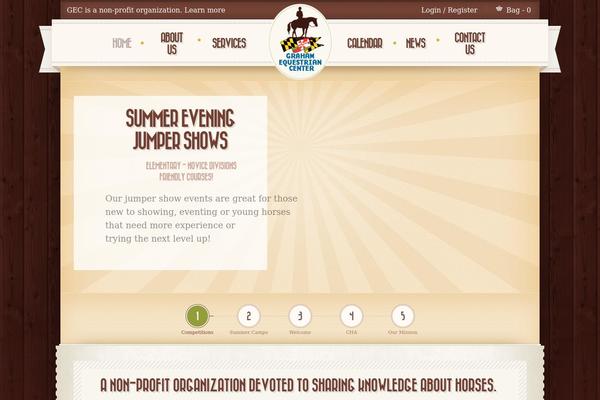 Retro theme site design template sample