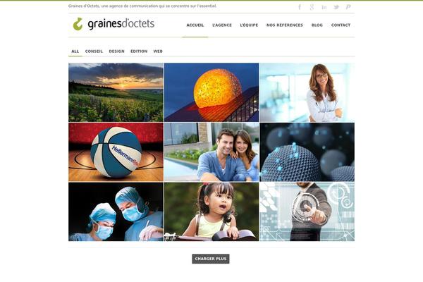 Gridz theme site design template sample