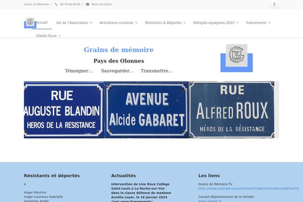 Envision theme site design template sample