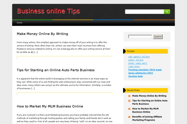Arb theme site design template sample
