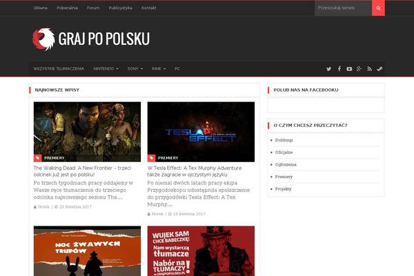 Agazine theme site design template sample