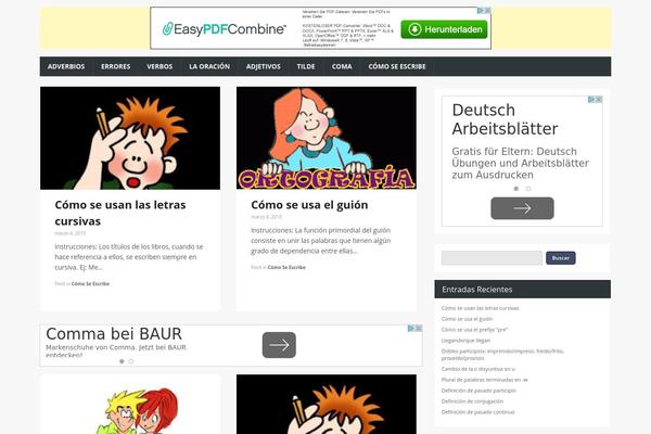 Combomag theme site design template sample