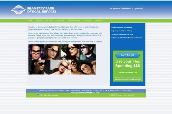 Flex theme site design template sample