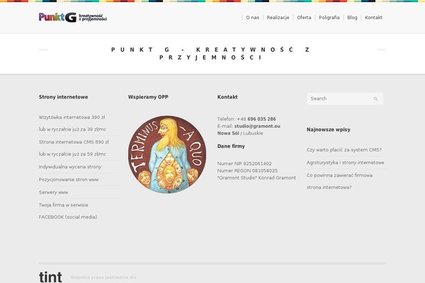 Tint theme site design template sample