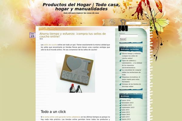 Watercolor theme site design template sample