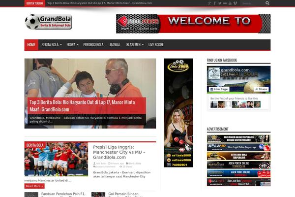 Jarida theme site design template sample