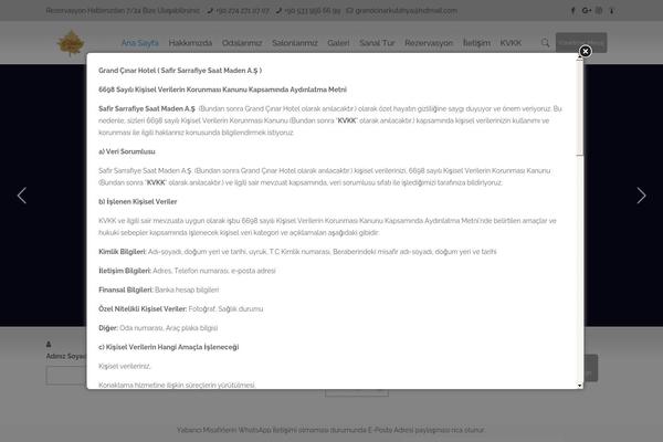 grandcinarhotel.com site used Grand-cinar-hotel