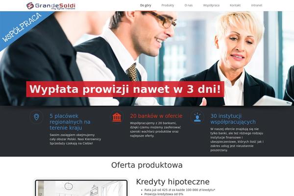 Infine theme site design template sample
